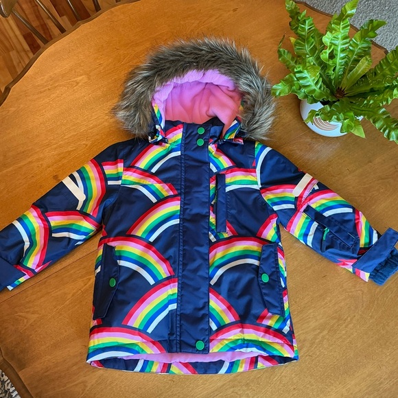 🌈❄️Mini Boden Girls Rainbow Winter Coat 2-3Y 🌈❄️ - Picture 1 of 10